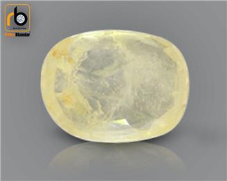 Natural Unheated & Untreated Certified Yellow Sapphire (Pokhraj) 5.29 CTS ( 92918 )